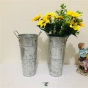 Spot old iron vase waterproof flower shop vase retro flower barrel home decoration ornaments
