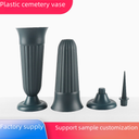 Factory Supply PP Plastic Flowerpot Firm Desktop Grave Sweeping Sacrifice Vase Cemetery Flower Bucket Flowerpot