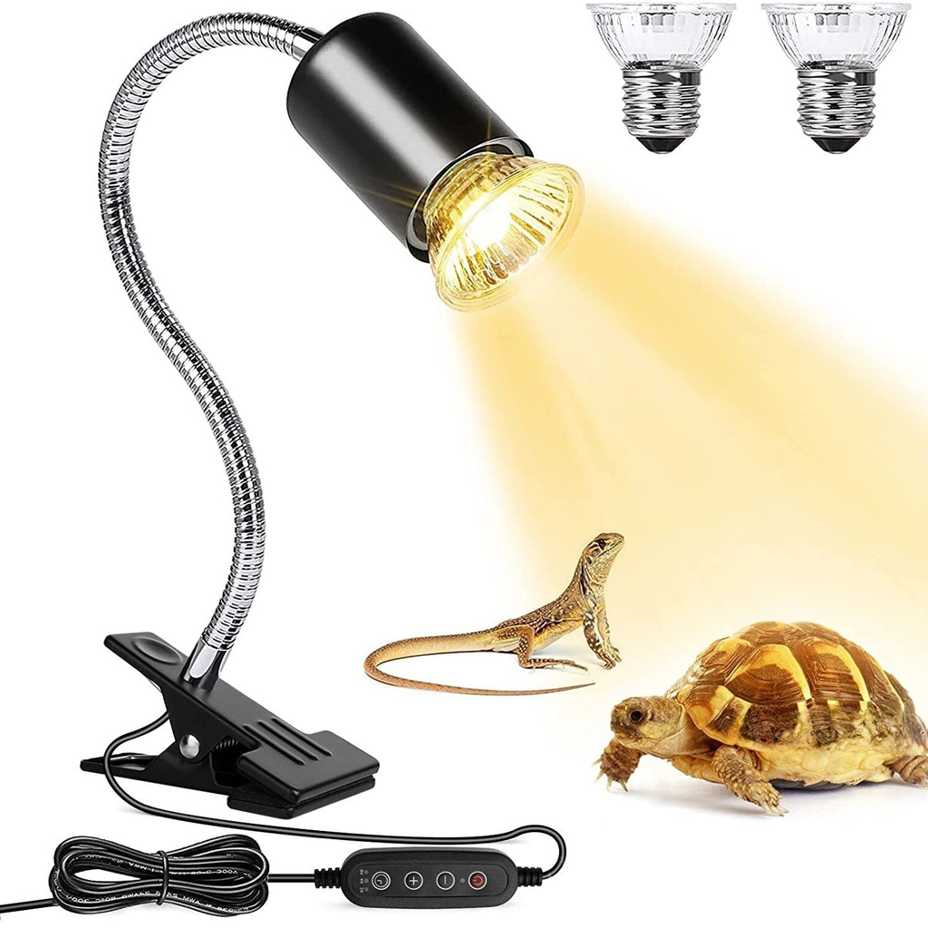 Turtle Lizard Reptile Sun Backlight Climbing Pet UVB Calcium Supplementation Lamp Automatic Timing Small Sun Pet UVA Heating Clip Lamp