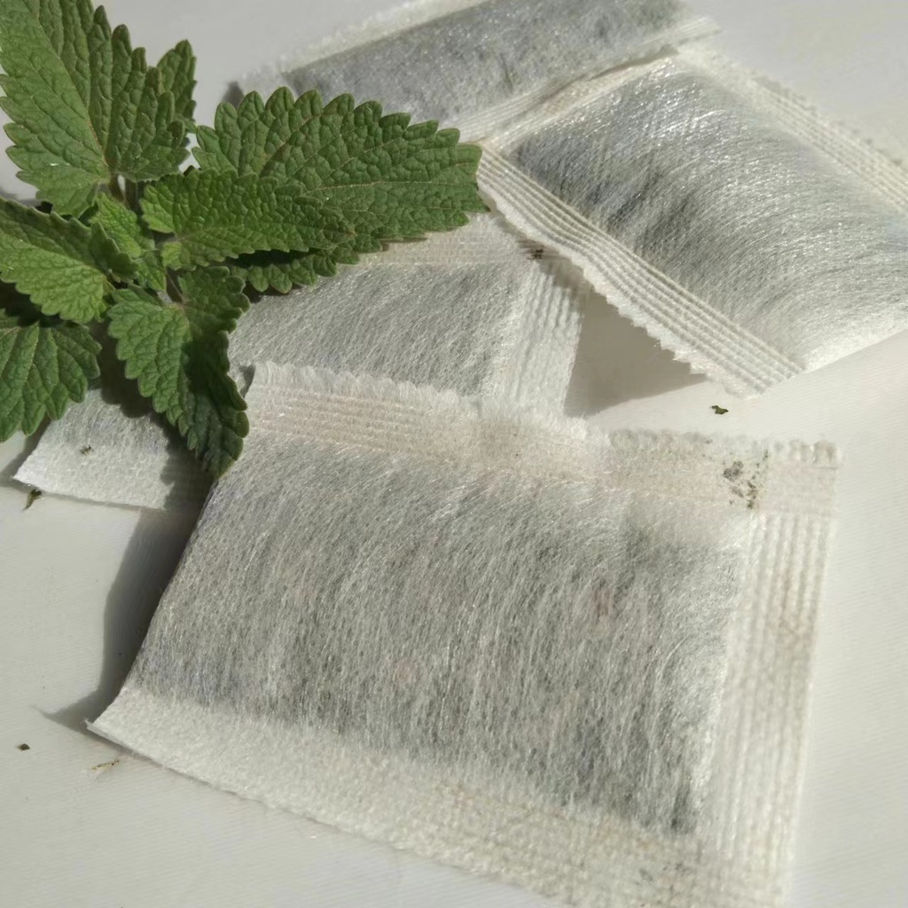 Catnip powder non-woven bag white flower cat mint leaf packaging 2g3g cat toy filling raw materials manufacturers