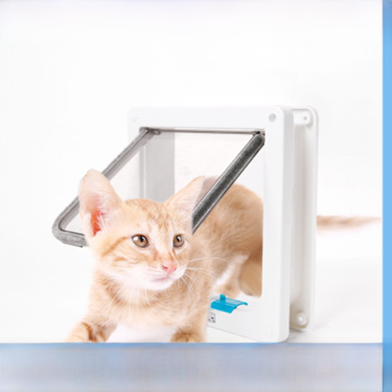 Cats Free Access Two-way Door Controllable Switch Direction Cat Door Pet Supplies