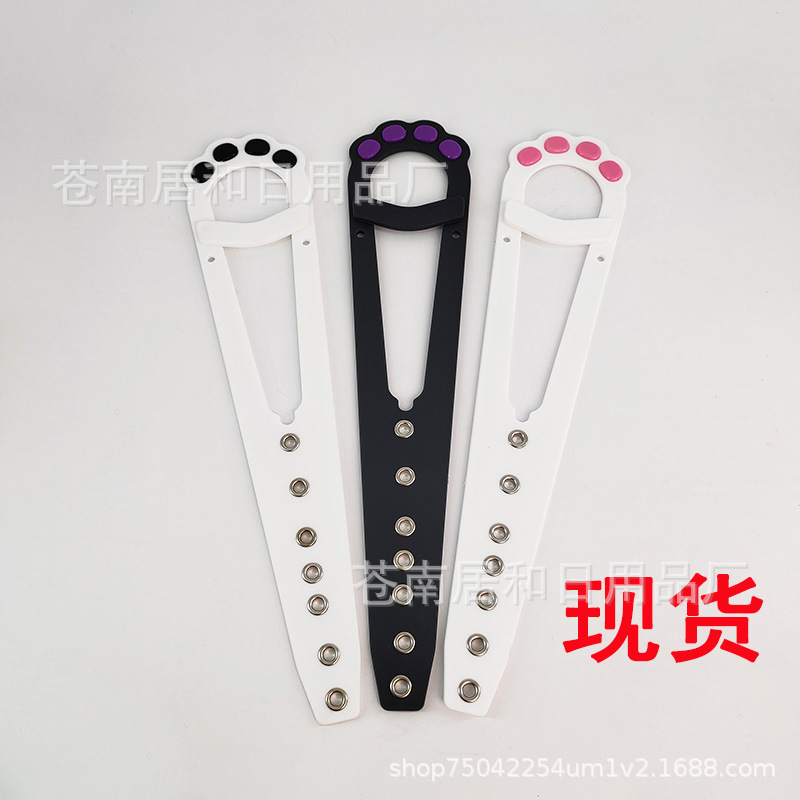 宠物房门闩锁Cat Door Holder Latch 防止狗狗进入的猫咪弹性门锁