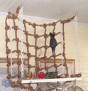 Large and medium-sized parrot climbing net thick hemp net squirrel pet hammock thick reinforcement