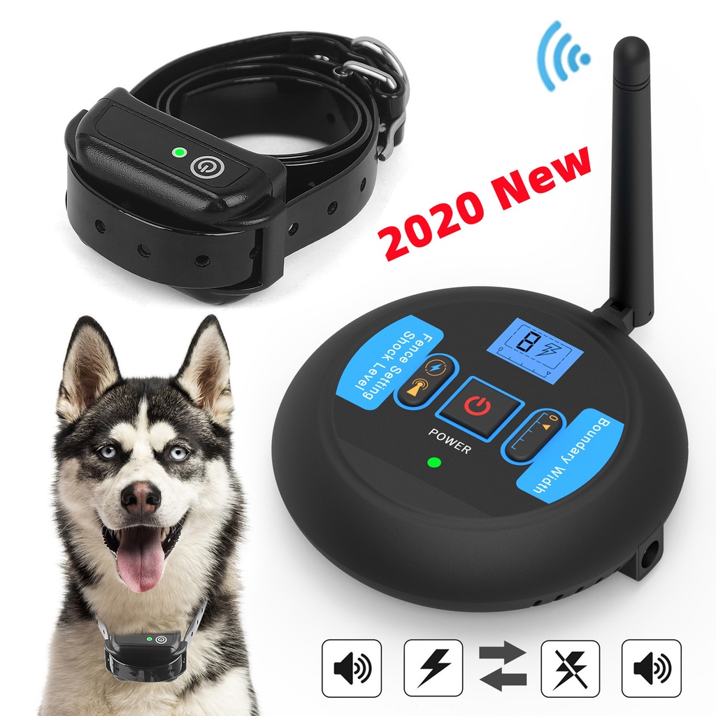 pet fence wireless remote control electric shock electronic collar LED electric collar toy dog trainer to stop barking