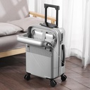 Front Opening 20 Inch Luggage Case Women's Boarding Trolley Case Multifunctional Suitcase Universal Wheel 24 Inch Password Box Men