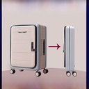 Bubule Multifunctional Folding Luggage 24-inch Universal Wheel Password Trolley Case 20-inch Boarding Suitcase