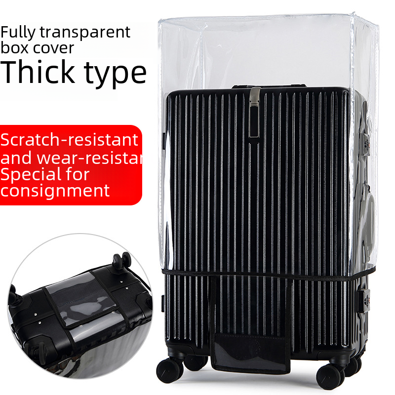 Factory direct transparent case thickened wear-resistant dust cover PVC waterproof luggage case travel trolley case