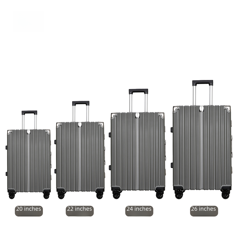 universal wheel leisure aluminum frame trolley case 24 inch men and women college students boarding code luggage