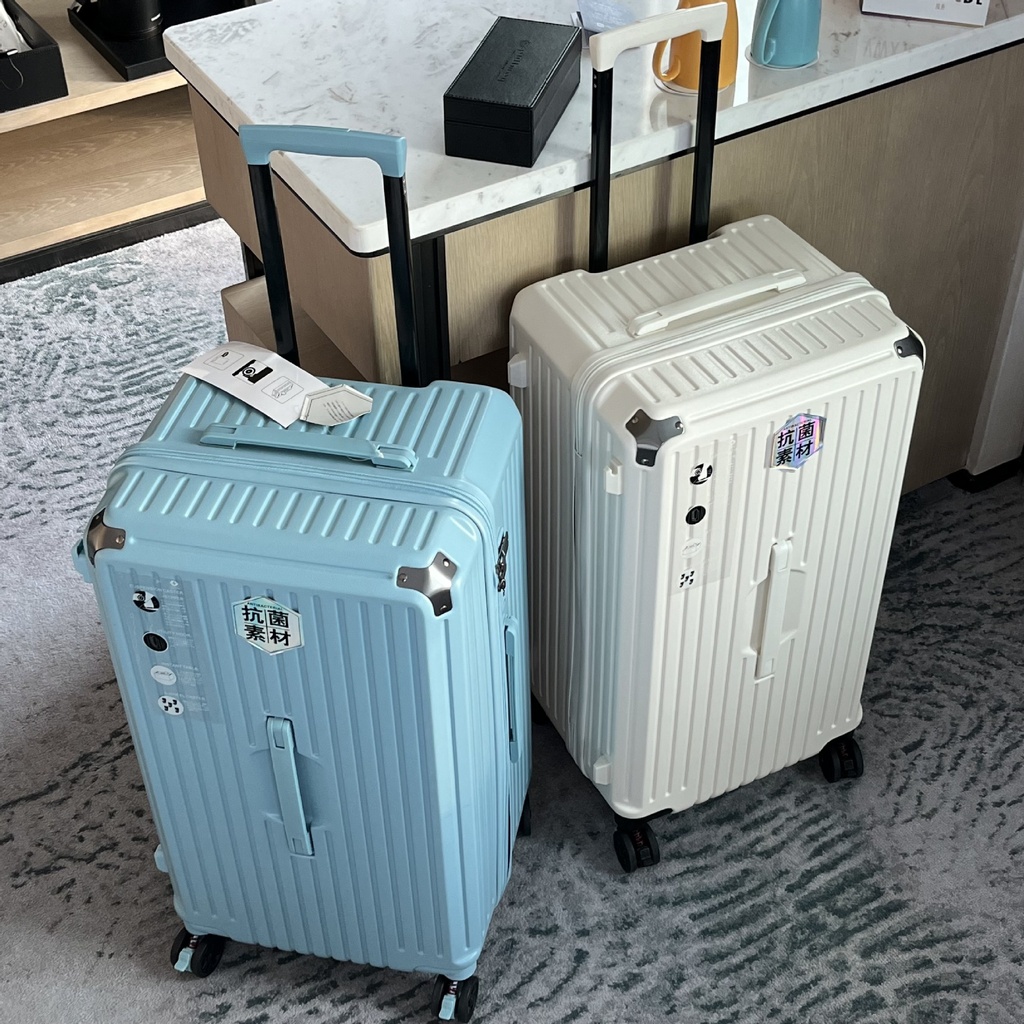 Export large capacity five-wheel trolley case antibacterial material luggage consignment suitcase student password box