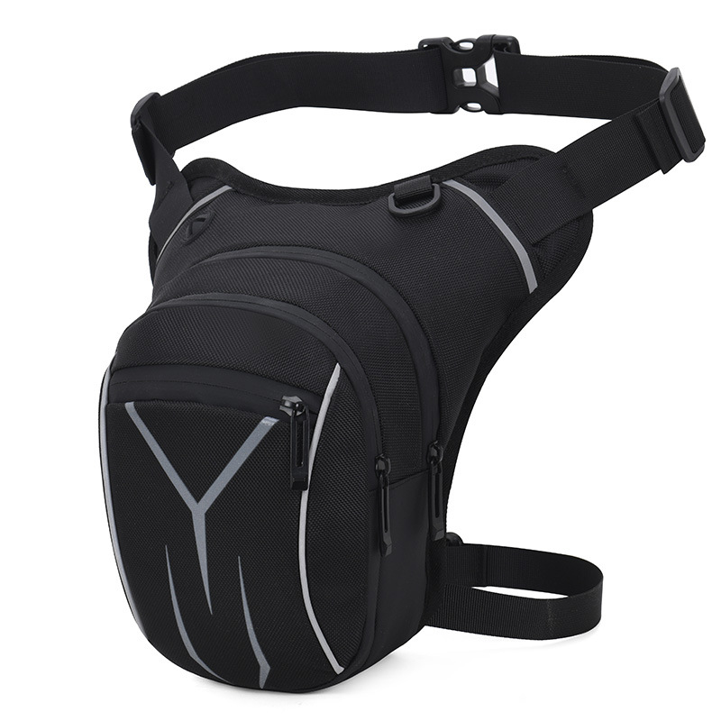 Motorcycle Leg Bag Men's Motorcycle Waist Bag Men's Crossbody Bag Sports Multifunctional Tactical Bag Waterproof Riding Equipment