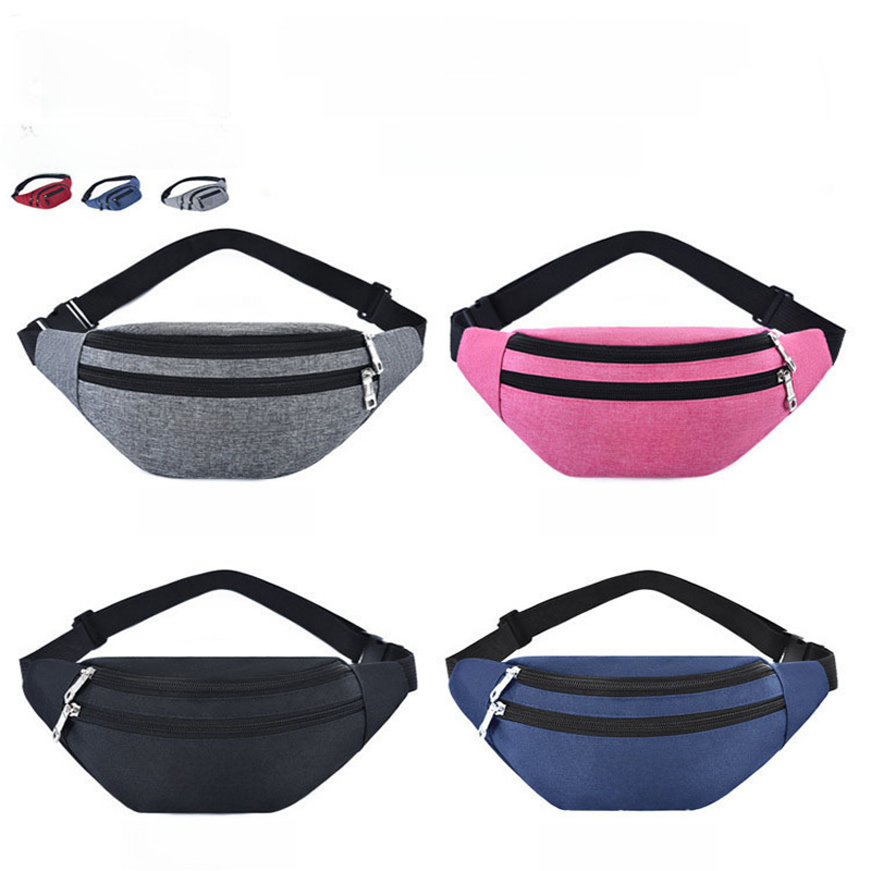 men's waist bag Korean multi-functional mobile phone waist bag outdoor sports running waist bag fashion messenger bag