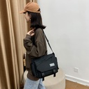 Men's Shoulder Bag Japanese Style Simple Fashion Crossbody Bag Campus Student Bag Tooling Casual Harajuku Large Capacity Satchel