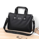 Men's Briefcase Casual Canvas Handbag Water-repellent Computer Business Travel File Bag