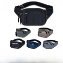 Waist Bag Men's Leather Film Chest Bag Large Capacity Women's Waist Bag Crossbody Bag Business Outdoor Mobile Phone Bag