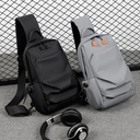 Simple men's fashion chest bag trendy cool outdoor crossbody shoulder small backpack multi-functional shoulder bag