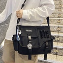 Men's messenger bag plus size fashion brand ins Japanese casual men's bag shoulder bag sports bag men's messenger bag