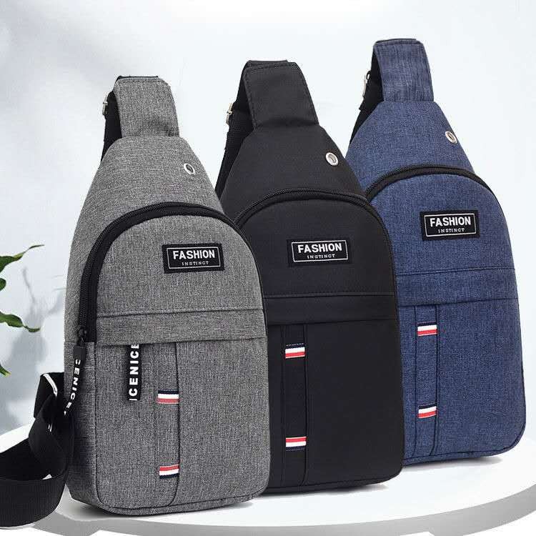 Fashion Simple Chest Bag Casual Korean Oxford Cloth Trendy Shoulder Crossbody Bag Men's Bag