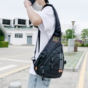 Outdoor large capacity chest bag unisex sports messenger bag Japanese and Korean men's bag travel bag fishing gear bag