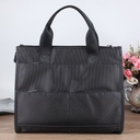 Women's Handbag Business Briefcase Horizontal Hand Men's Conference Bag Simple Fashionable Men's Business Office Bag Trendy