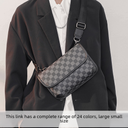 Upgraded Plaid Tiger Bag Chest Bag Street Mobile Phone Bag Men's Bag Korean Style Crossbody Bag Small Square Bag Shoulder Bag Trendy