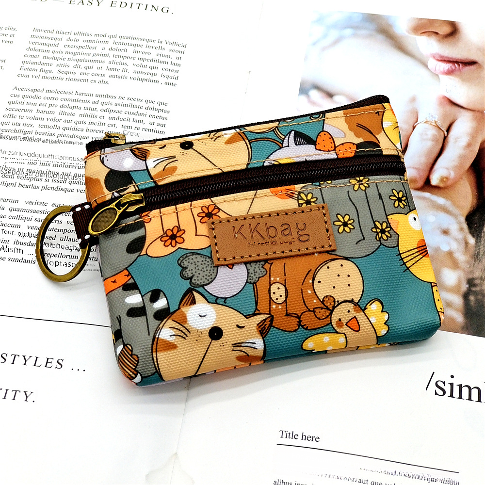 Printed Film Cartoon Coin Purse Anti-fouling Waterproof Lipstick Coin Storage Bag Women's Bag