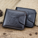 Factory direct supply men's wallet multi-card trend cartoon short wallet spot