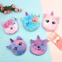 unicorn cartoon coin purse children Cat plush cute coin purse key pendant bag card