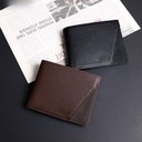 Diffuse MANDU Palm Print Suede Short RFID Anti-theft Brush Men's Wallet Two-fold Wallet