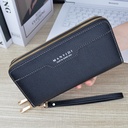 Wallet Women's Long Double Zipper Clutch Women's Wallet Fashionable Large Capacity Double Layer Soft Wallet Mobile Phone Bag