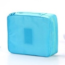 Korean travel storage bag square bag storage bag men's and women's wash bag cosmetic bag factory supply LOGO