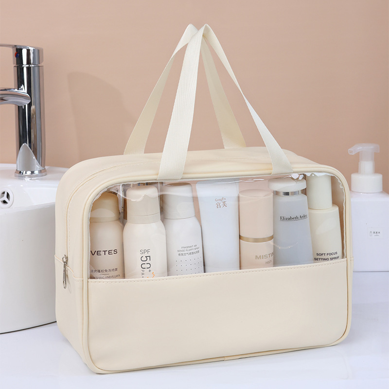大容量化妆包女透明新款便携高颜值化妆品收纳袋防水旅行袋洗漱包