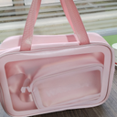 ins Internet Celebrity pvc Waterproof Wash Bag Large Capacity Cosmetic Bag Transparent Travel Storage Bag Factory Bath Bag