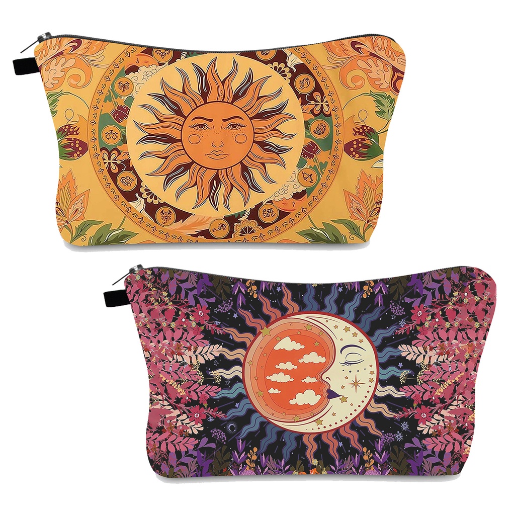 Explosions Sunflower Pattern Cosmetic Bag Clutch Bag Women's Multifunctional Wash Storage Bag