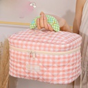 Ins Style High Beauty Cosmetic Bag Large Capacity Portable Travel Cosmetic Wash Bag Cute Storage Bag