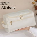 Cosmetic Bag Multi-functional Portable Travel Wash Bag High-grade Large Capacity Pu Leather Waterproof Skin Care Storage Bag
