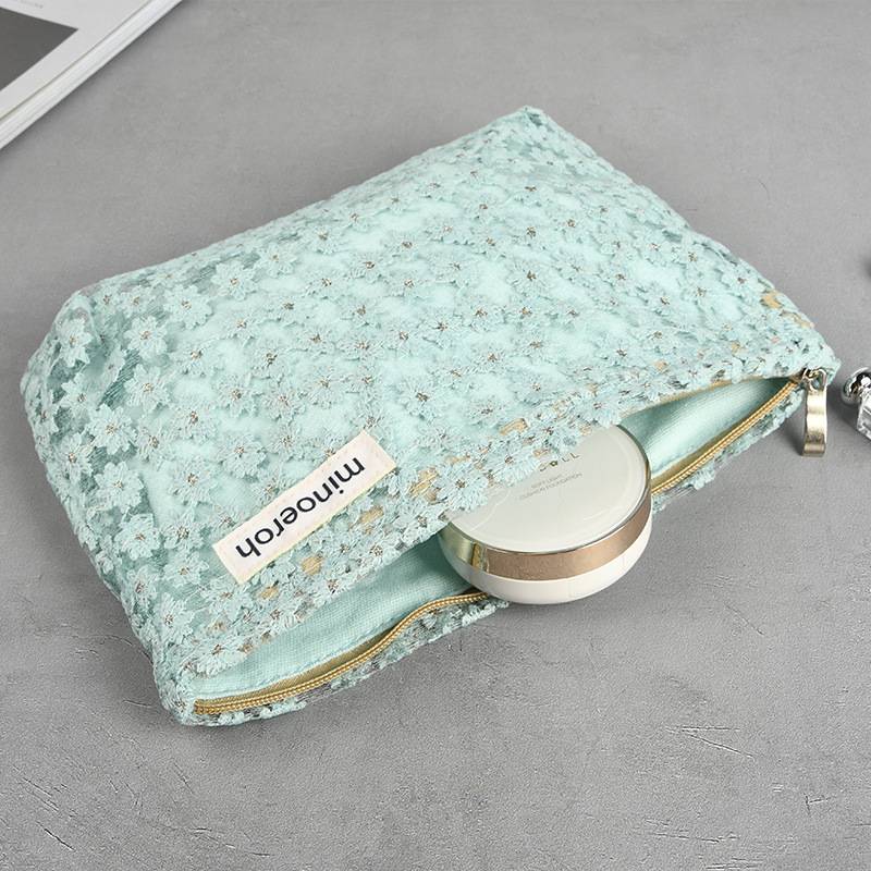 Shenzhen manufacturers cherry blossom cosmetic bag shake sound good things recommended small red book embroidery storage bag ins explosions toilet bag