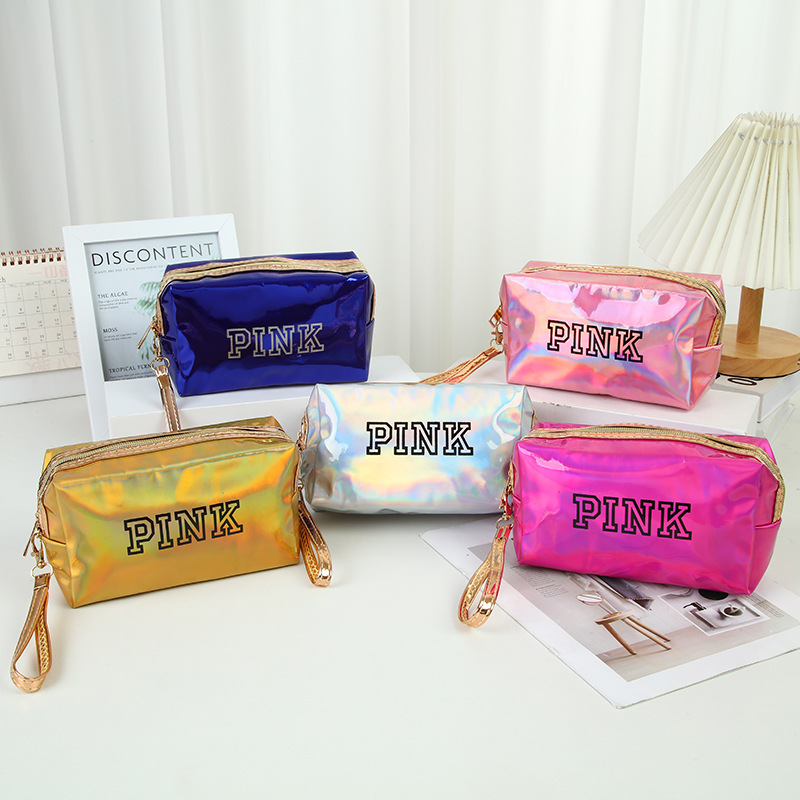 laser Pu cosmetic bag travel waterproof wash bag large capacity portable storage bag storage bag