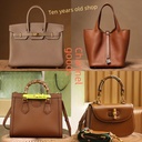 Shiling Spring High-end Sense Niche Women's Large Capacity Brand Women's Bag Genuine Leather All-match Women's Tote Bag