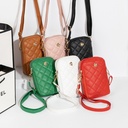 Women's Bag Korean Style All-match Simple Satchel Vertical Mobile Phone Bag Single Shoulder Bag Crossbody Bag Summer Small Square Bag
