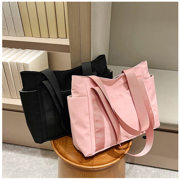 Fashion Large Capacity Tote Bag Japanese Style Simple All-match Handbag Women's Fashionable Casual Lightweight Shoulder Bag