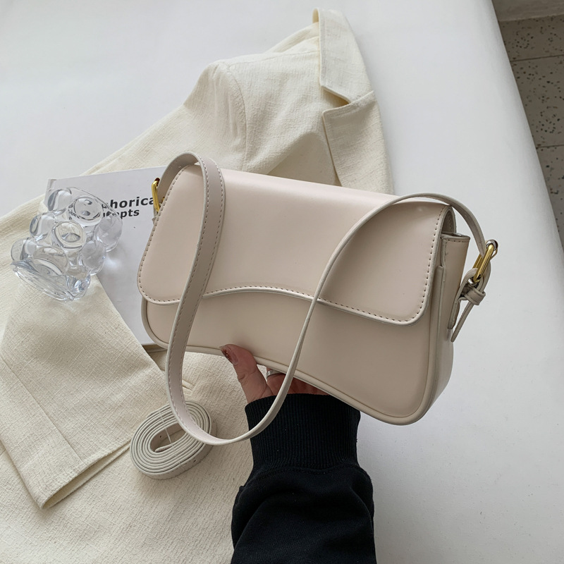 Flap Magnetic Buckle Bag Women's High-grade Texture Underarm Bag Niche Design Single Shoulder Bag Simple All-match Crossbody Bag