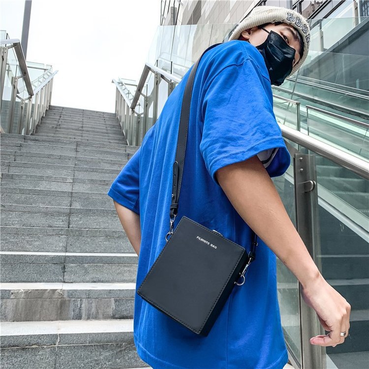 messenger bag women's casual fashion box bag fashion brand all-match solid color shoulder crossbody phone bag