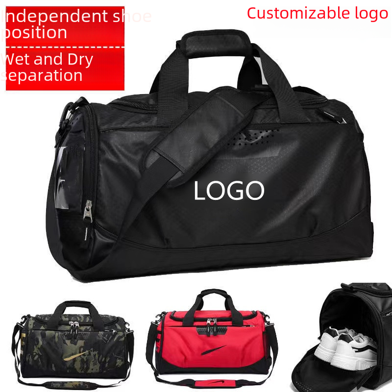 Sports Fitness Bag Men's Basketball Training Bag Dry and Wet Separation Large Capacity Travel Bag Shoulder Crossbody Bag Women's Yoga Bag