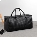 Woven Portable Travel Bag Large Capacity Shoulder Bag for Men and Women Luggage Travel Bag Black Business Travel Bag