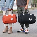 Korean Style Large Capacity Travel Bag Hand Luggage Bag Women's Short Distance Waterproof Travel Business Travel Men's Shoulder Fitness Student