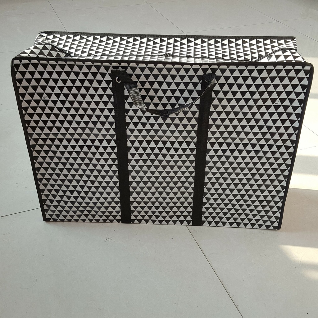 Thick coated non-woven fabric moving bag strong extra large student moving bag folding waterproof factory straight hair