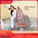 Dry and wet separation large capacity travel bag swimming fitness just-in-time bag women's sleeve pull rod men's yoga bag
