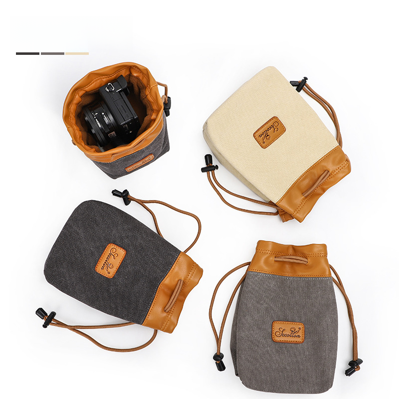 七色棉内胆包防水跨境数码保护便携单反镜头袋套微单相机包摄影包