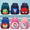 Children's Backpack Cartoon Cute Kindergarten Backpack Small Dinosaur Printed Double Back Schoolbag for Primary School Students
