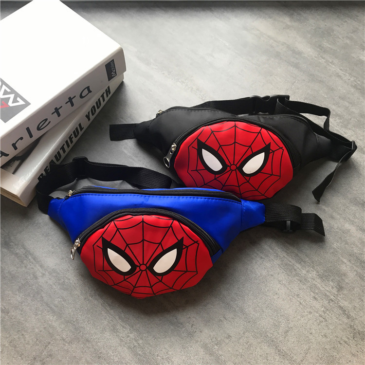 Spider-man Children's waist bag chest bag boy baby small waist bag Korean children's fashion cartoon mini bag trendy
